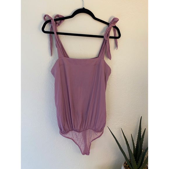 Mustard Seed Lilac Butterfly thong bodysuit - Picture 5 of 11